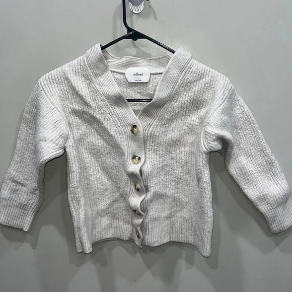 Wilfred small button up knit sweater - Picture 1 of 4